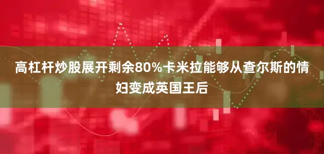 高杠杆炒股展开剩余80%卡米拉能够从查尔斯的情妇变成英国王后